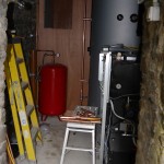 Boiler in place for final fixings