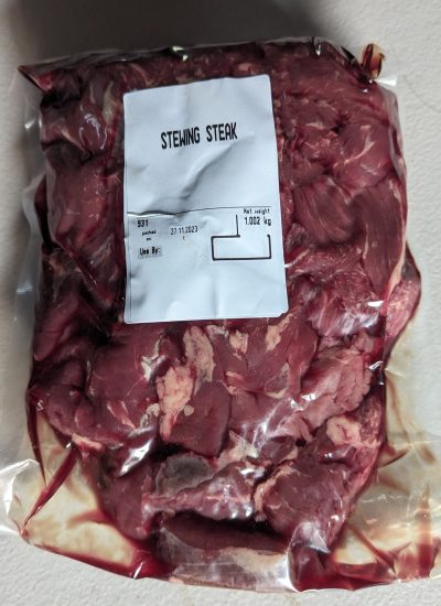 diced stewing steak - 1kg pack